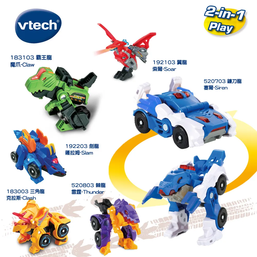 Vtech　聲光變形恐龍車-伶盜龍-貝利斯特 歷史價格詳細信息