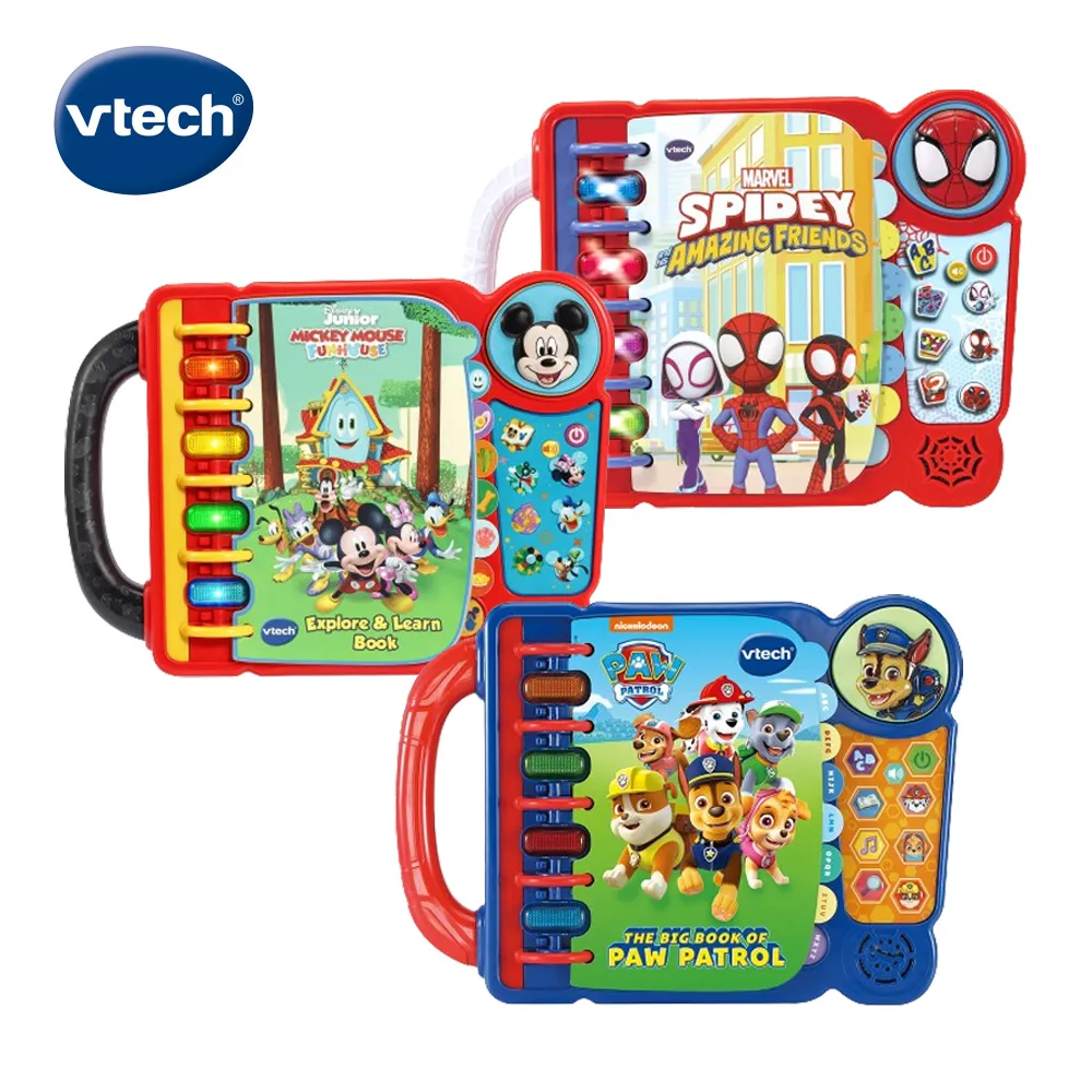 Vtech　卡通授權啟蒙學習書3入組(汪汪隊+米奇+蜘蛛人) 價格比較,價格查詢,歷史價格詳細信息