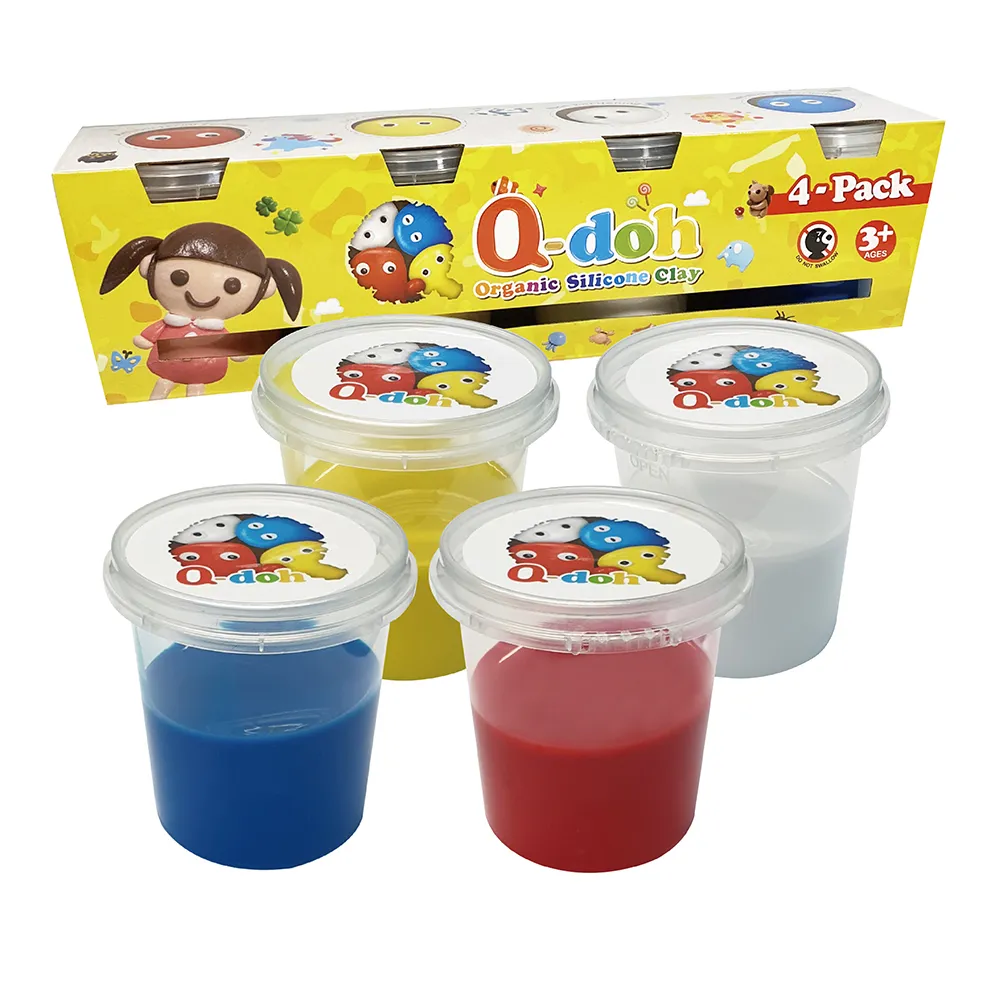 【Q-doh】超柔軟量販4入組 (基礎色/經典色/馬卡龍色) 超大容量版 購買贈送拼圖創作板乙組 歷史價格詳細信息
