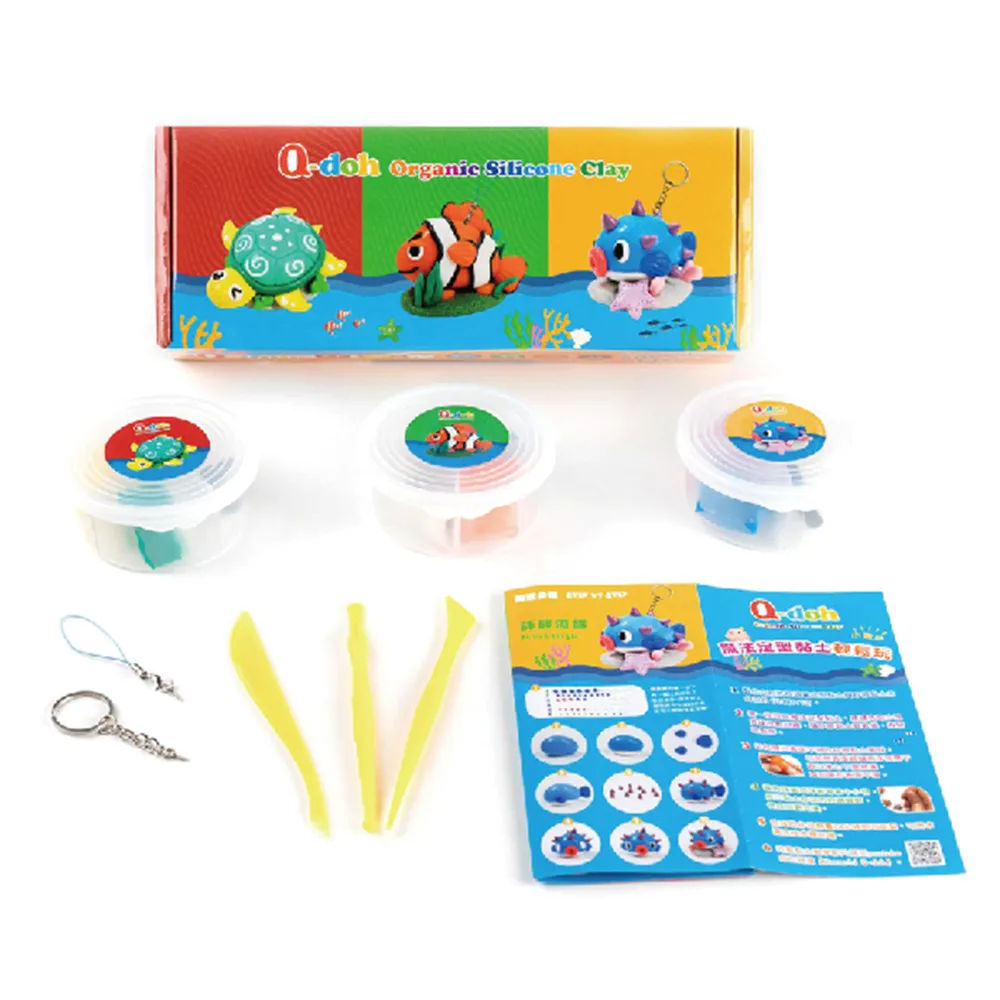 【Q-doh】有機矽膠黏土 8入壓模專用工具組【蝦皮團購】 歷史價格詳細信息