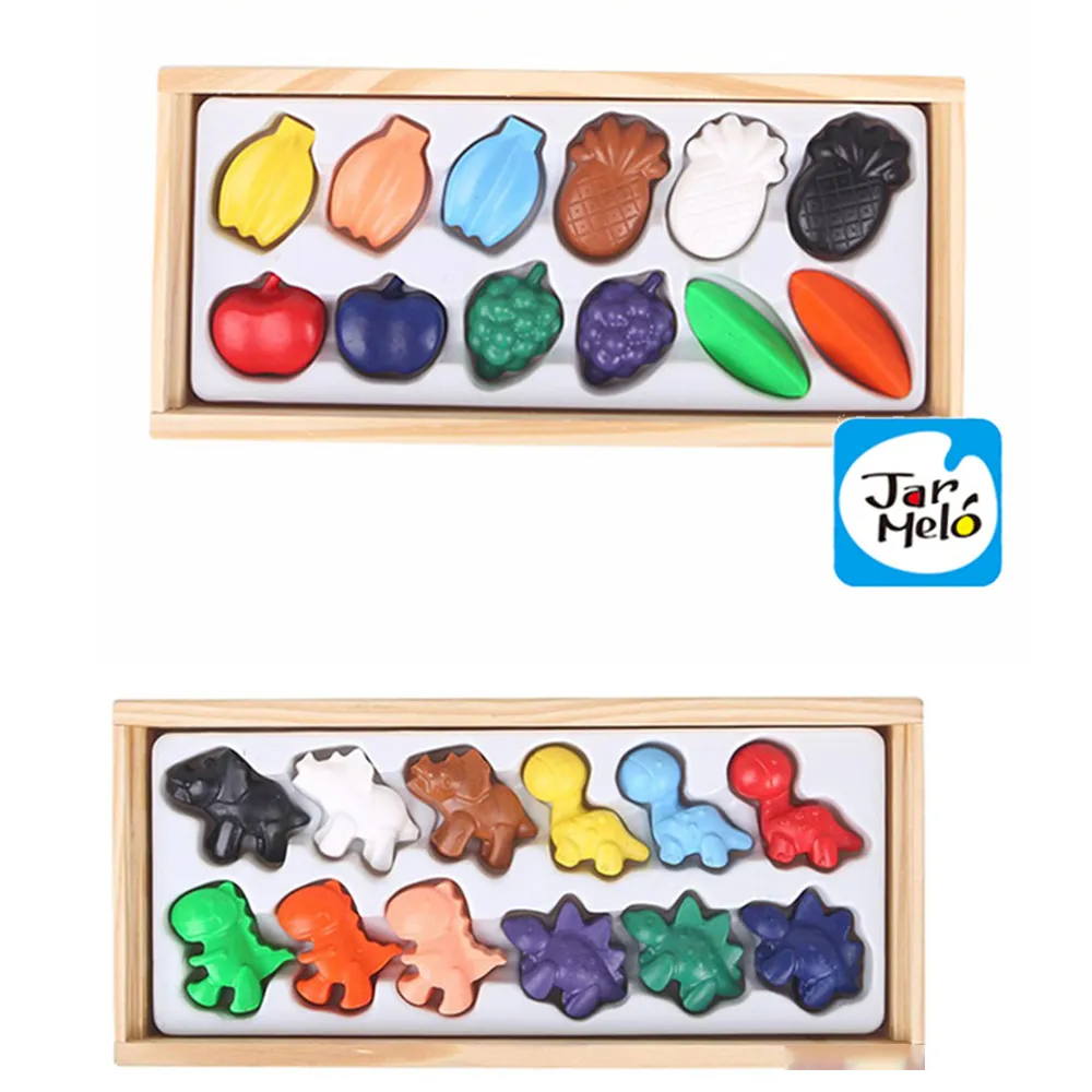 【JarMelo 原創美玩】手工蜂蠟蠟筆-恐龍12色 JA92651 歷史價格詳細信息