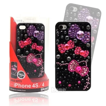 日本限定【Hello Kitty豹紋俏皮小惡魔】軟式iphone4/4S手機背蓋/殼 歷史價格詳細信息