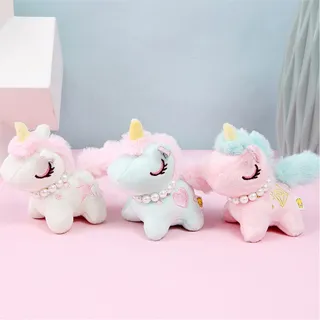 珍珠獨角獸絨毛娃娃吊飾掛飾鑰匙圈包包掛飾戴珍珠款 GJ10621【小品館】 價格比較,價格查詢,歷史價格詳細信息