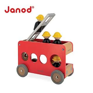 【法國Janod】城市冒險-雙層載運車 玩具車 木頭玩具 兒童玩具（LAVIDA官方直營） 歷史價格詳細信息