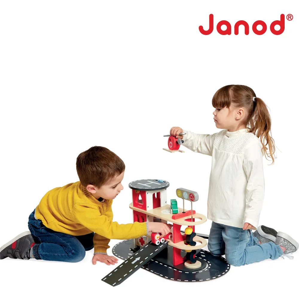 【法國Janod】城市冒險-雙層載運車 玩具車 木頭玩具 兒童玩具（LAVIDA官方直營） 歷史價格詳細信息