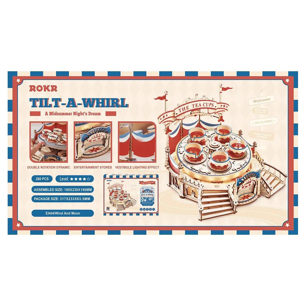 《 Robotime 》立體木製組裝模型 旋轉飛椅 歷史價格詳細信息