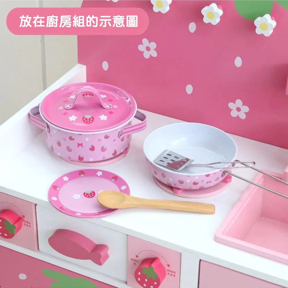 【日本Mother Garden】野草莓 小白兔書桌椅組 附桌上型廚具台 歷史價格詳細信息