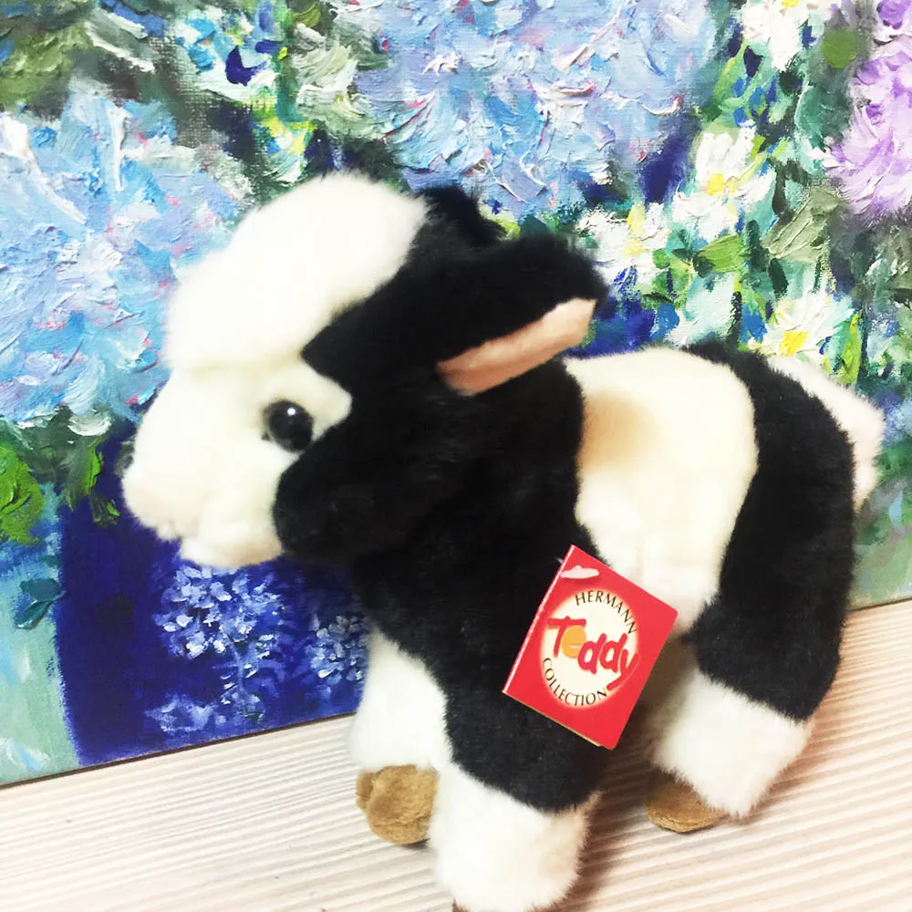 【HERMANN TEDDY德國赫爾曼泰迪熊】泰迪熊玩具玩偶公仔絨毛娃娃泰迪熊德國製快樂黑白綿羊 歷史價格詳細信息