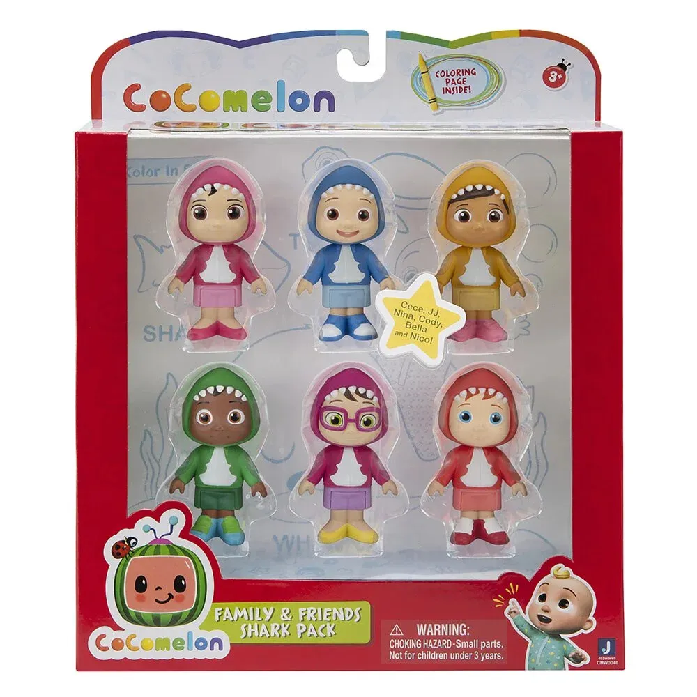 Cocomelon - 可可瓜 鯊魚系列人偶6入組 歷史價格詳細信息