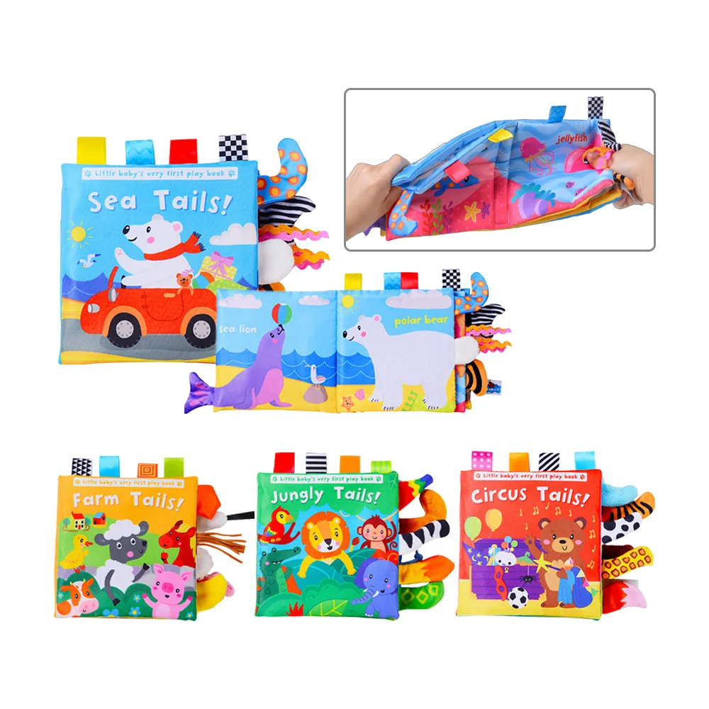 寶寶布書 啟蒙英文故事書 響紙標籤立體學習書繪本 歷史價格詳細信息