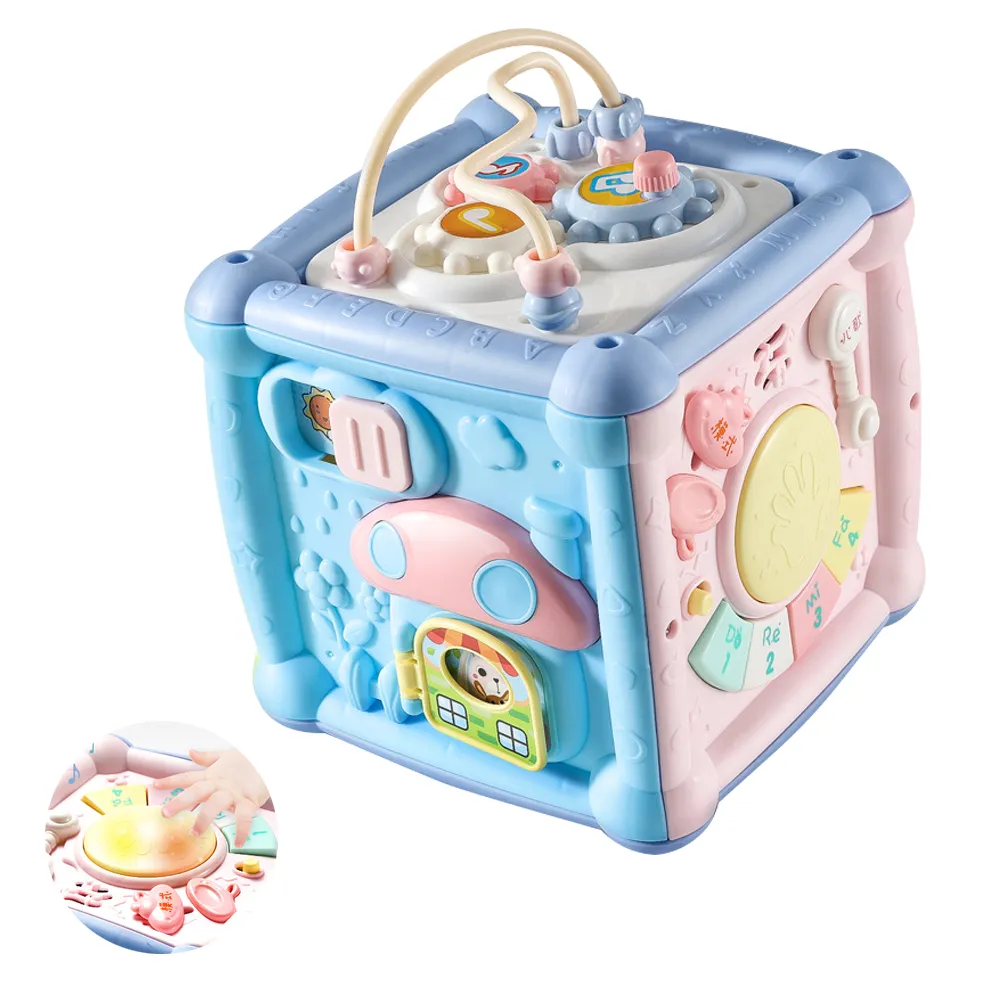 六面音樂盒 五面音樂盒 多功能手敲琴 六面鼓盒 遊戲盒 拍拍鼓 智慧盒 益智小天地 0533 互動學習盒 歷史價格詳細信息