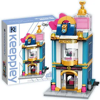 Qman啟蒙積木 街景積木-彩妝店C0103 日華好物 歷史價格詳細信息