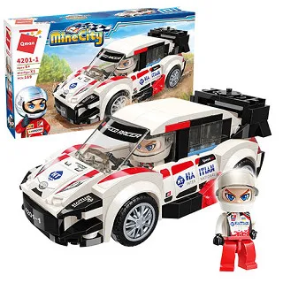 Qman啟蒙積木 男孩積木-極速跑車4201-1 日華好物 歷史價格詳細信息