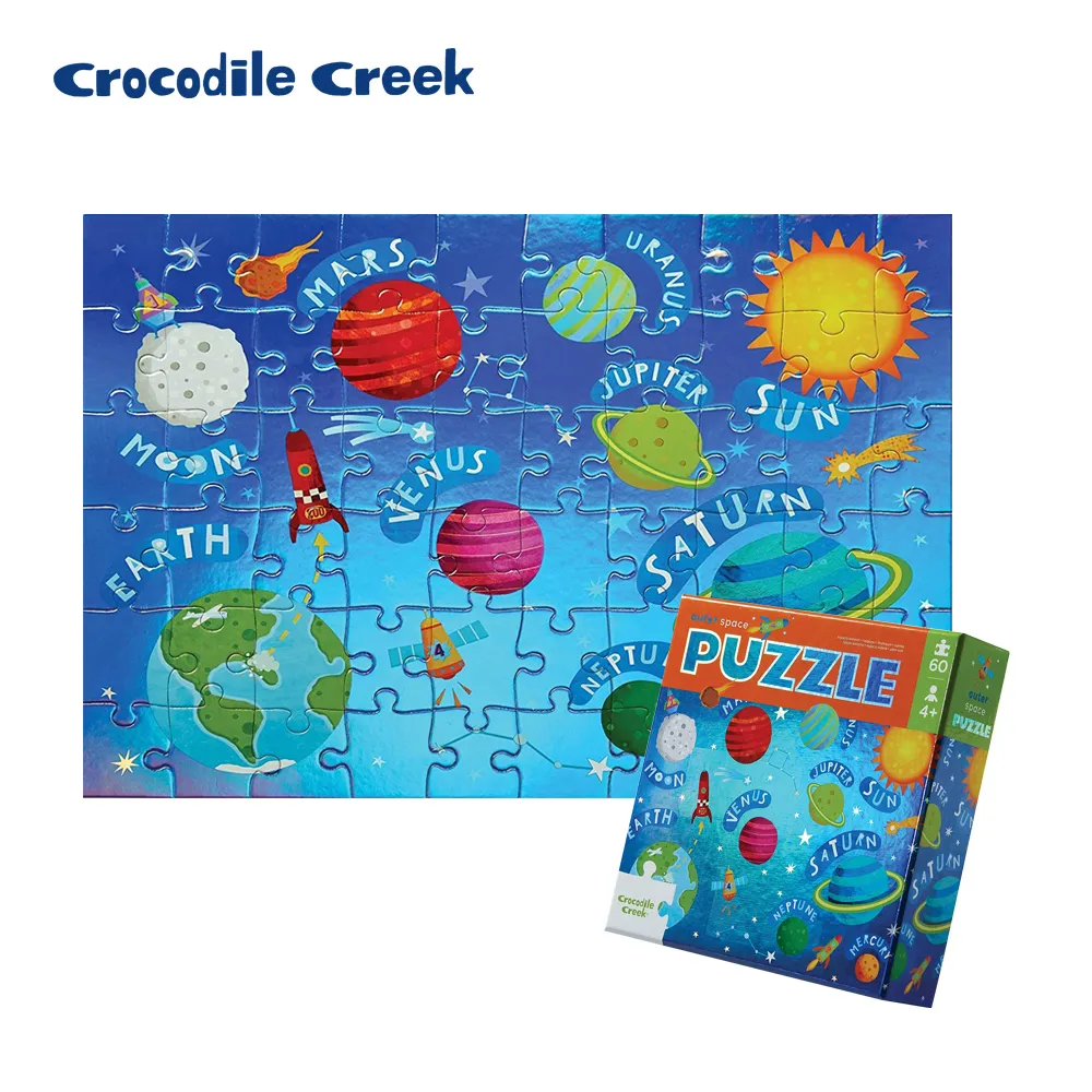 【美國Crocodile Creek】　幻彩雷射拼圖60片-侏儸紀公園 歷史價格詳細信息
