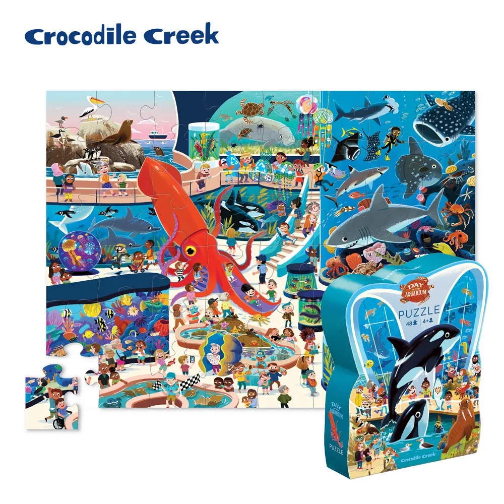 【 美國Crocodile Creek 】博物館造型盒學習拼圖-美術館 歷史價格詳細信息