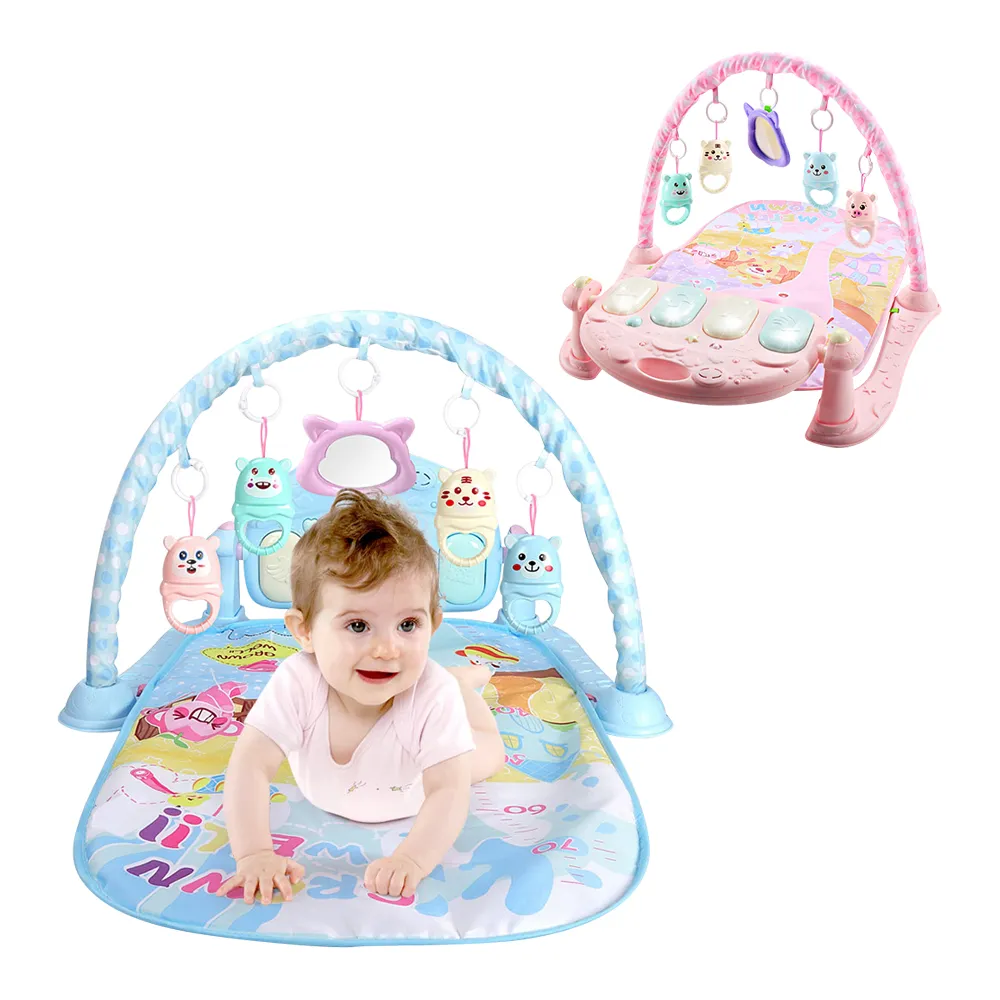 嬰兒音樂鋼琴毯0-3-6個月寶寶遊戲毯新生兒健身架爬行健身毯 歷史價格詳細信息