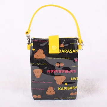 Kapibarasan 水豚君黑色經典系列針織數位收納包 歷史價格詳細信息