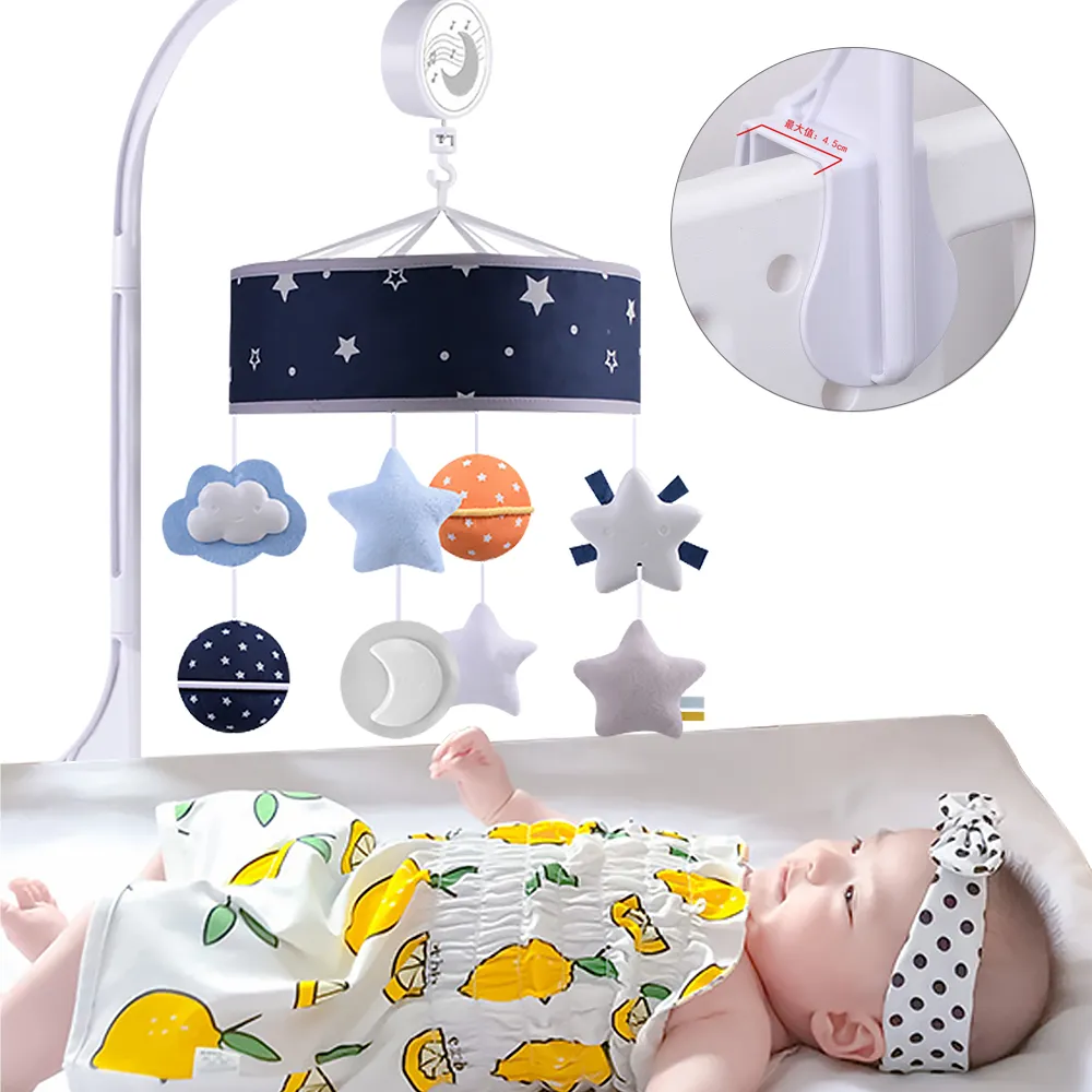 床鈴音樂旋轉 嬰兒嬰兒床木質花朵兒童寶寶益智安撫蜂懸掛式 歷史價格詳細信息