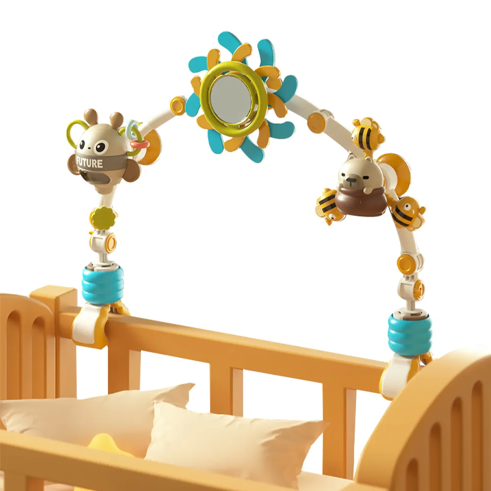 嬰兒床搖鈴嬰兒床鈴床頭旋轉搖籃風鈴0-3-6個月床掛幼兒童一件熱 歷史價格詳細信息