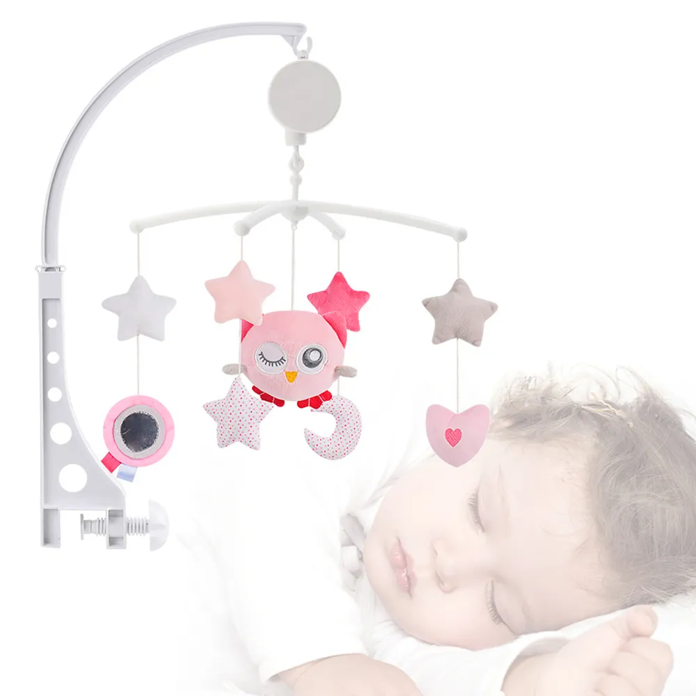 床鈴音樂旋轉 嬰兒嬰兒床木質花朵兒童寶寶益智安撫蜂懸掛式 歷史價格詳細信息