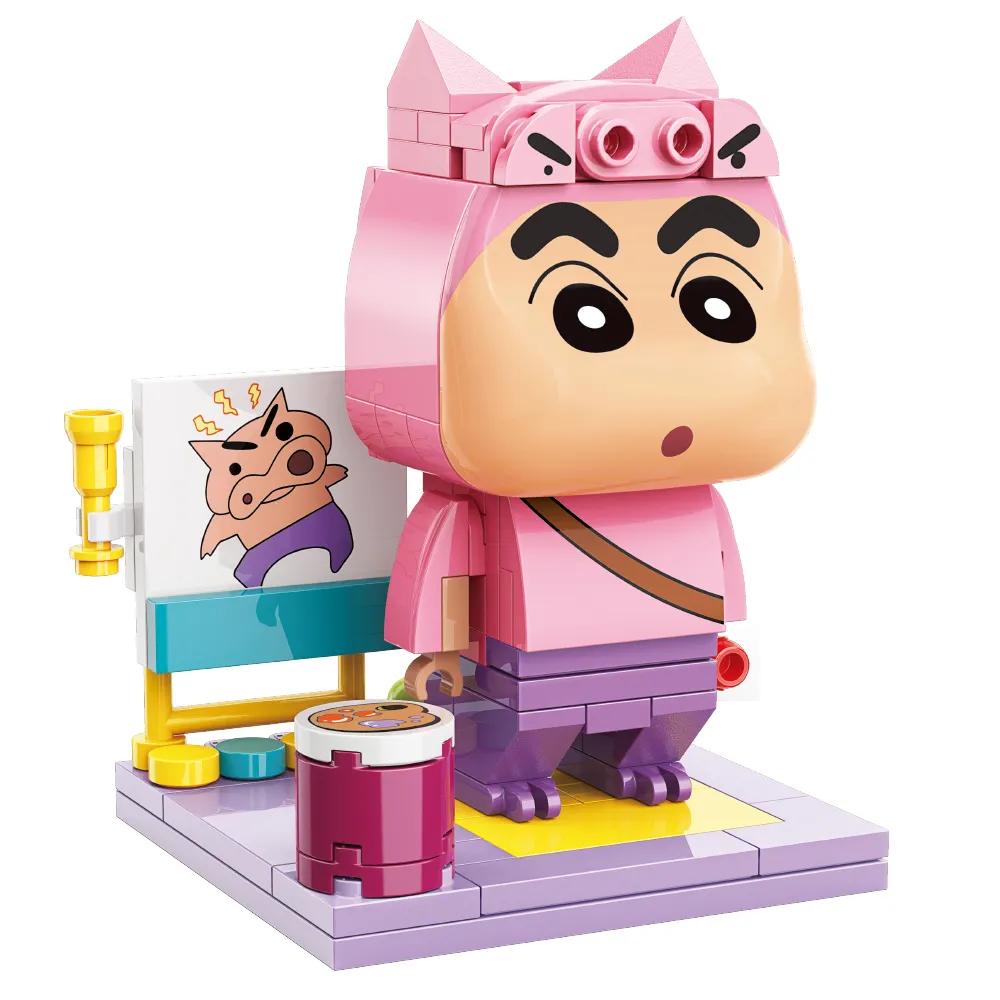 QMAN 蠟筆小新公仔 肥嘟嘟左衛門小新 QM46731 公司貨 啟蒙積木 歷史價格詳細信息