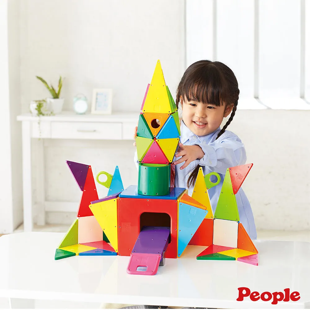 【People】益智磁性積木BASIC系列-平面積木豪華組-附吸附板(1.5歲-/STEAM) 歷史價格詳細信息