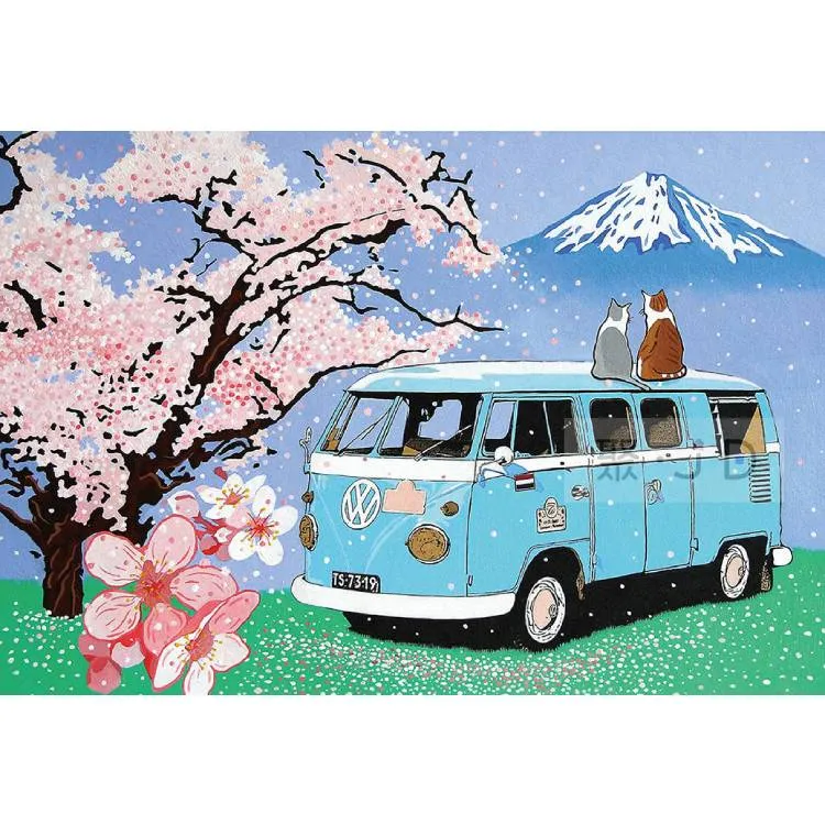 【台製拼圖】林宗範夜光系列 - K25-028 迎接春的到來 520片拼圖 歷史價格詳細信息