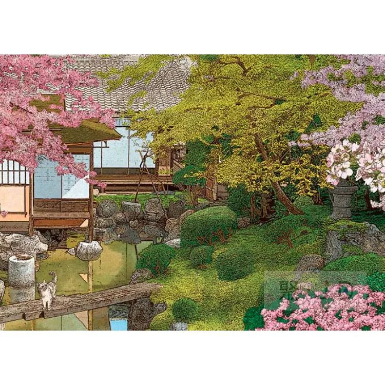 台製拼圖-林宗範系列-幽徑 花舞翩翩 520片拼圖 25-045 歷史價格詳細信息