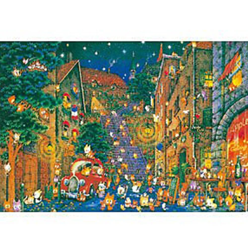 【台製拼圖】HM1600-002 夜光-浪漫風景-愛情海聖多里尼 (1600片) 歷史價格詳細信息