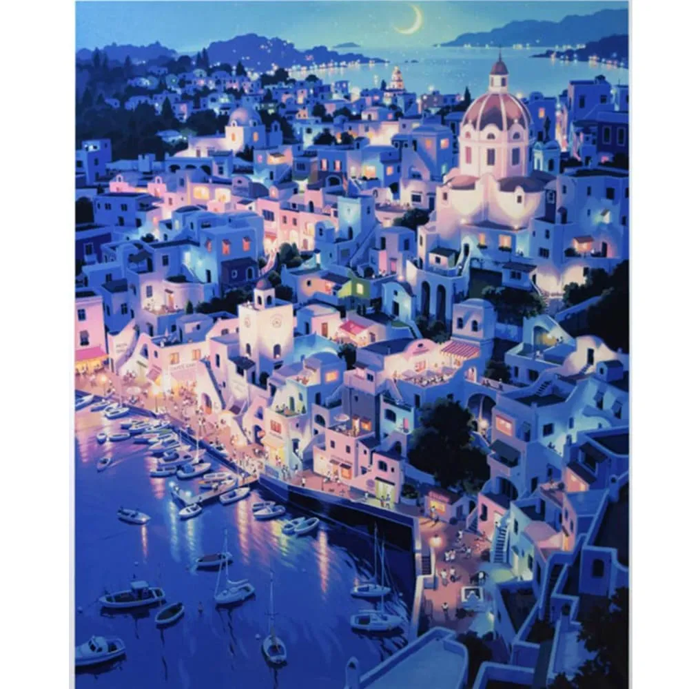 【台製拼圖】HM1600-002 夜光-浪漫風景-愛情海聖多里尼 (1600片) 歷史價格詳細信息