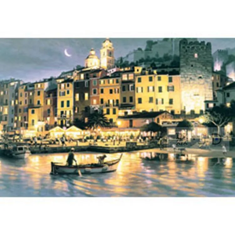 【台製拼圖】HM1600-002 夜光-浪漫風景-愛情海聖多里尼 (1600片) 歷史價格詳細信息
