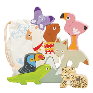 英國 Le Toy Van 啟蒙益智玩具系列-森林動物疊疊平衡啟蒙木質玩具【hughugbaby抱抱寶貝】 歷史價格詳細信息