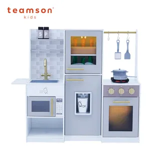 Teamson小廚師木製廚房-白金 (附餐具配件) 歷史價格詳細信息