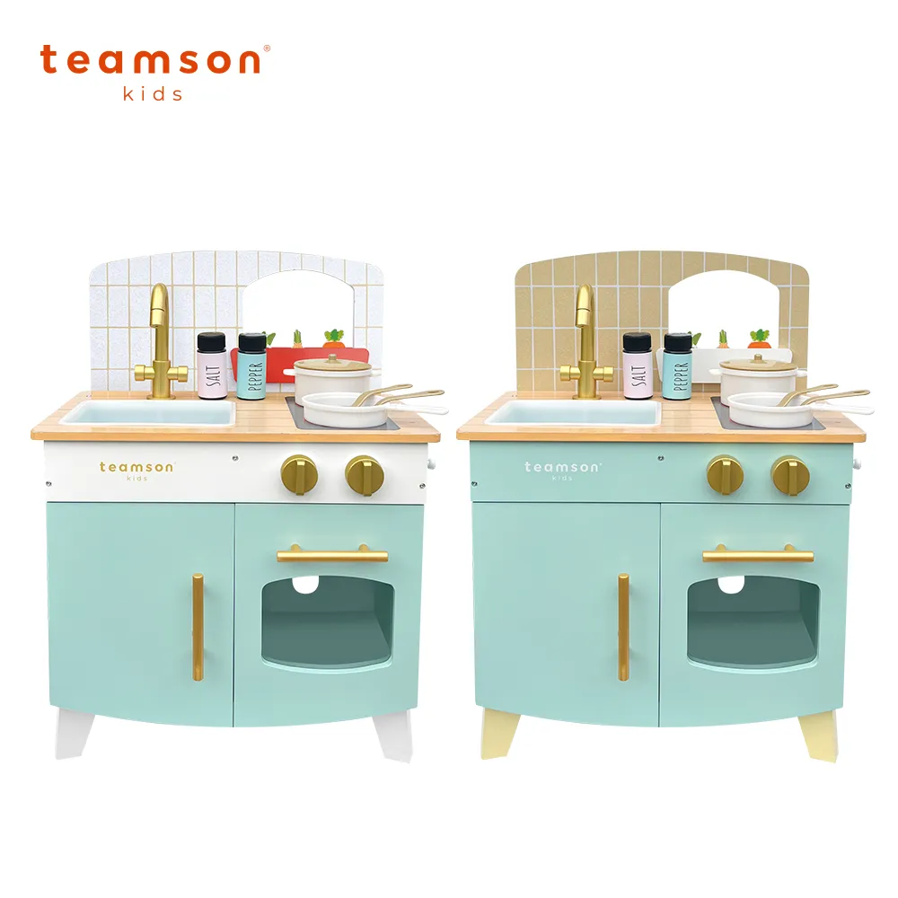 【Teamson】馬德里木製家家酒兒童廚房玩具(三色) 歷史價格詳細信息