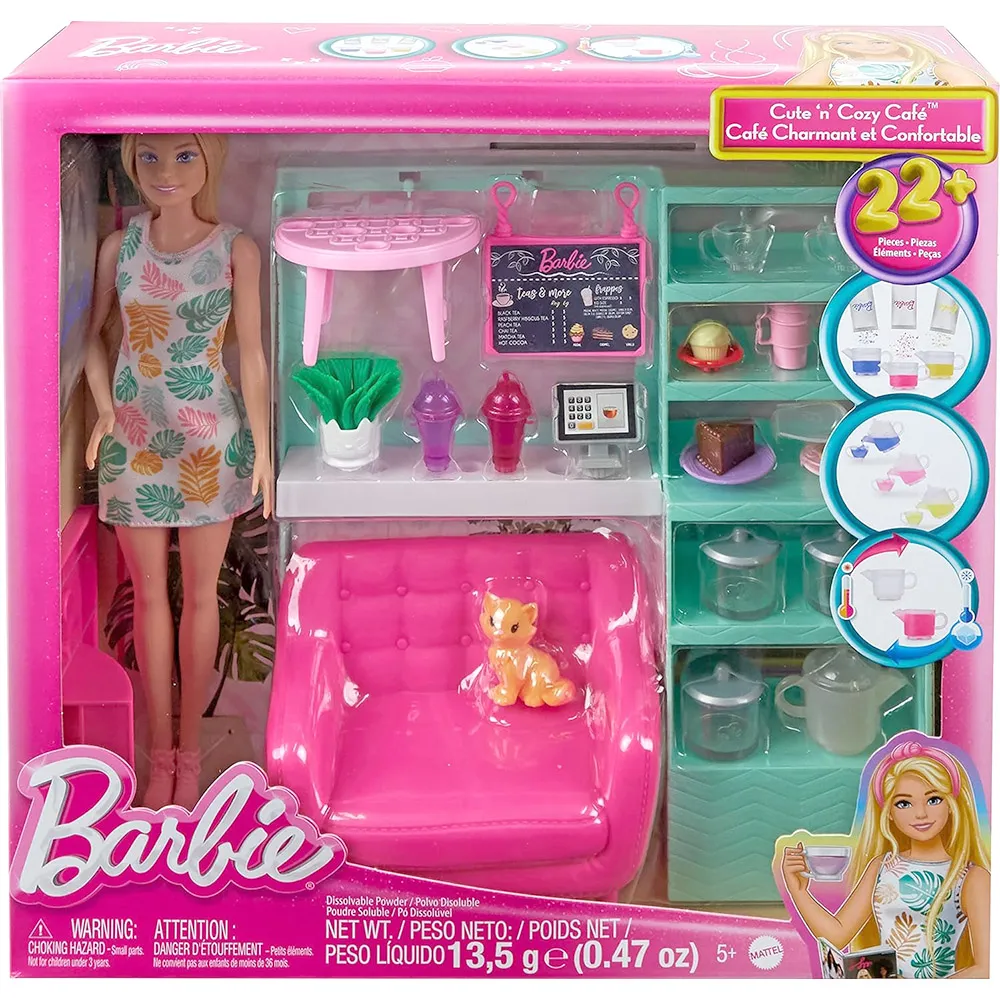 Mattel 芭比咖啡店組合+娃娃 Barbie 正版 美泰兒 歷史價格詳細信息
