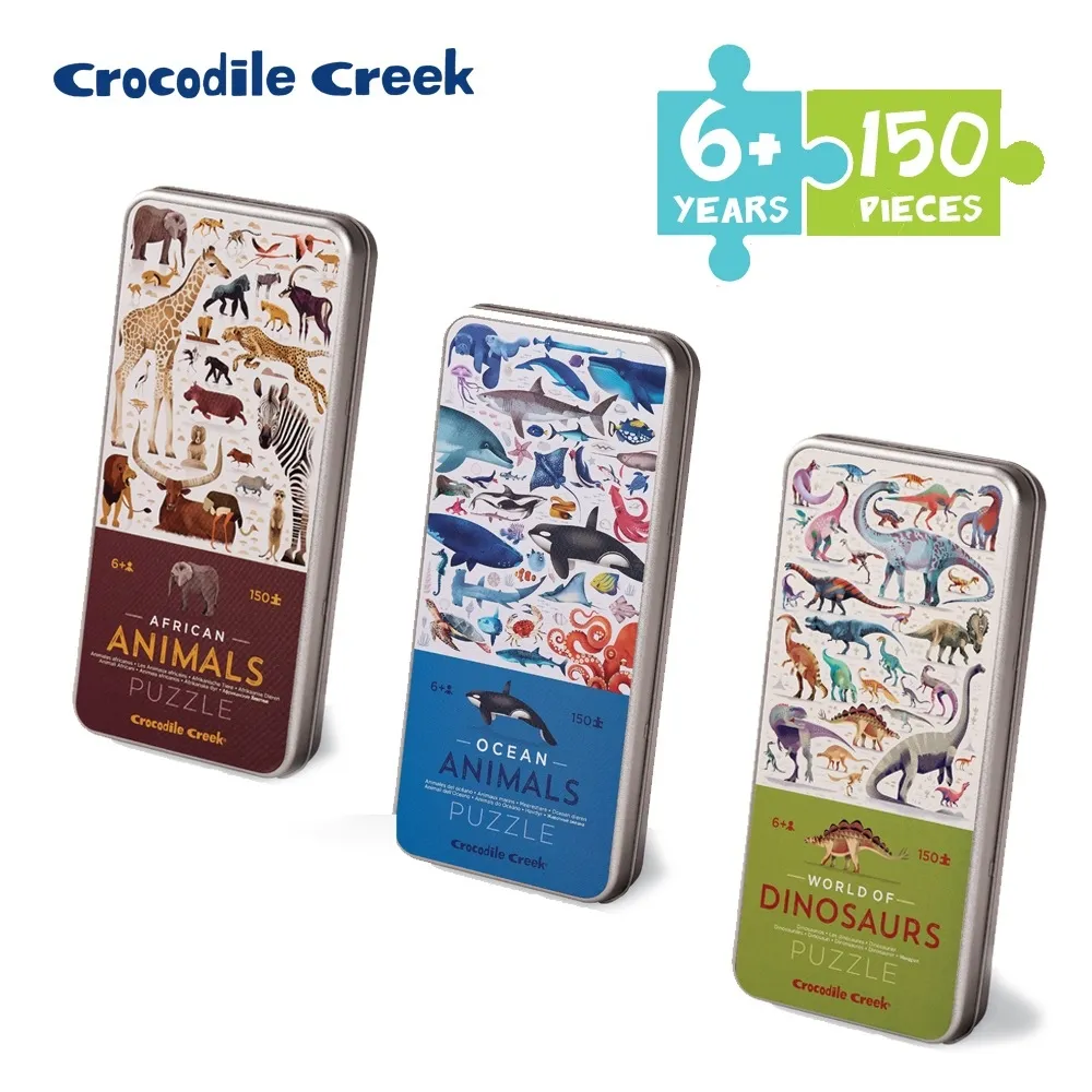 【美國Crocodile Creek】鐵盒童趣拼圖-鯊魚世界-50片 歷史價格詳細信息