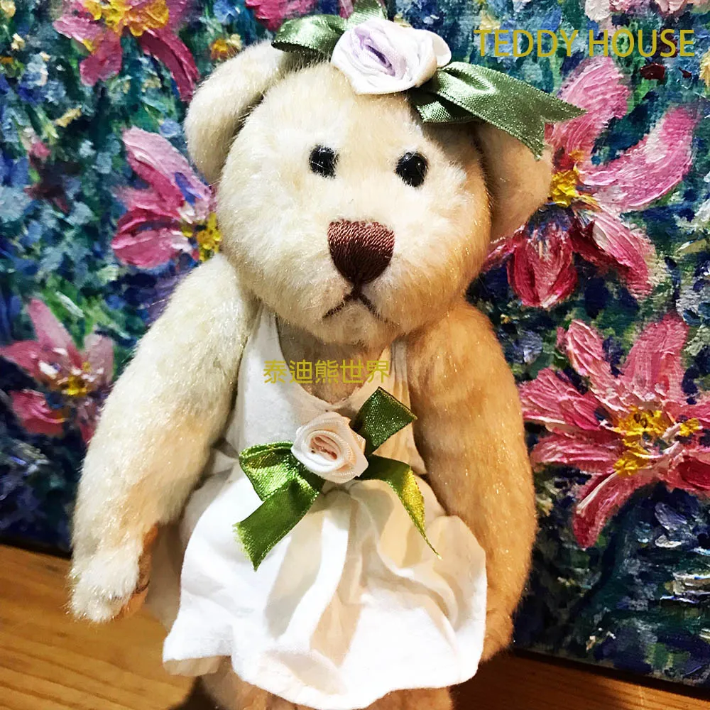 【TEDDY HOUSE】nice teddy 可愛絲質軟毛小泰迪熊藍色(正牌有靈氣好運泰迪熊) 歷史價格詳細信息