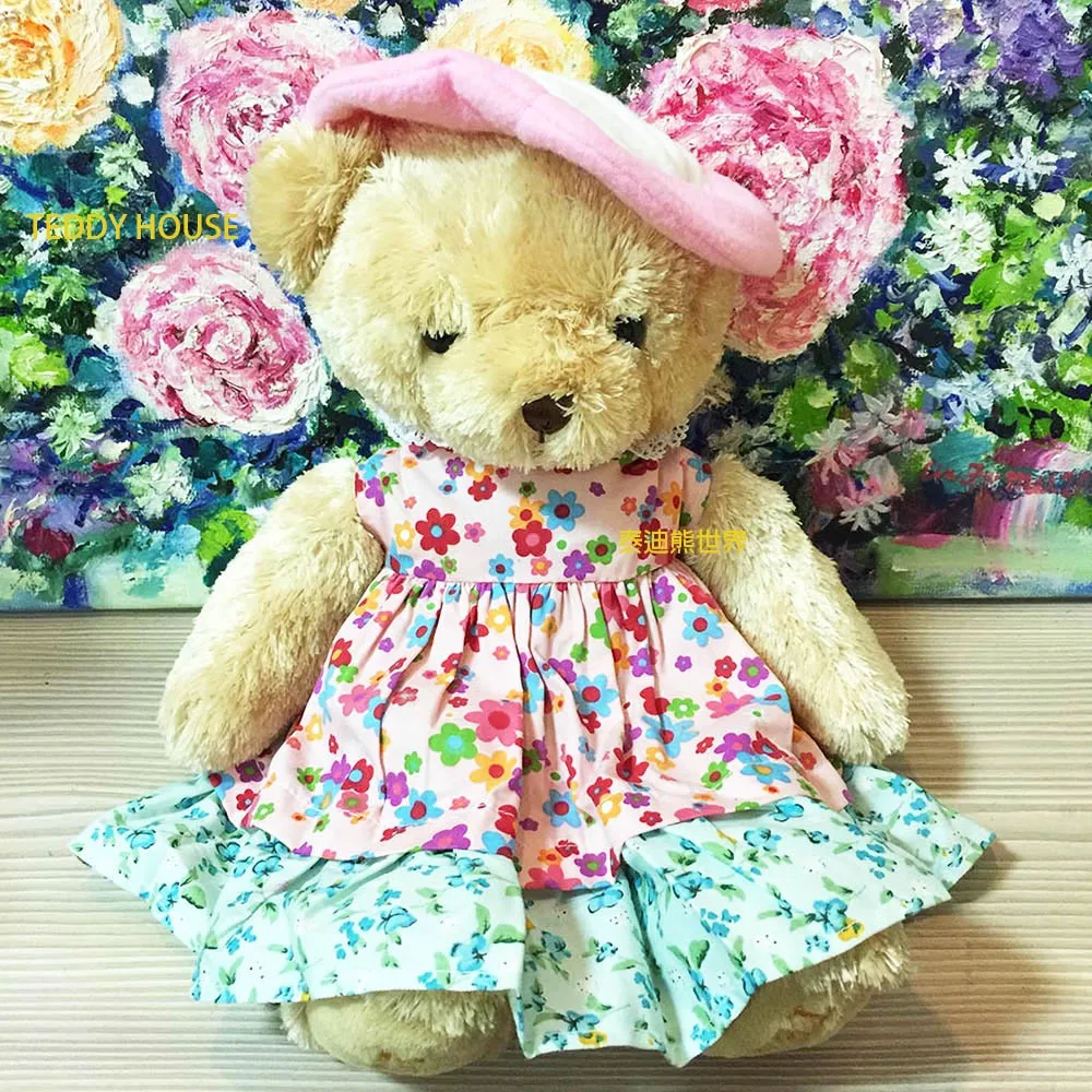 Teddy Bear Brown Long Red Bow Soft Toy Plush Stuffed Animal Loveable 歷史價格詳細信息