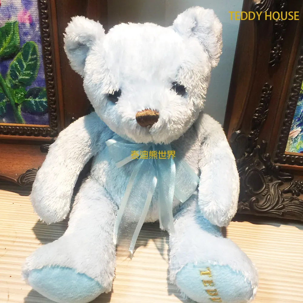 【TEDDY HOUSE】nice teddy 可愛絲質軟毛小泰迪熊藍色(正牌有靈氣好運泰迪熊) 價格比較,價格查詢,歷史價格詳細信息