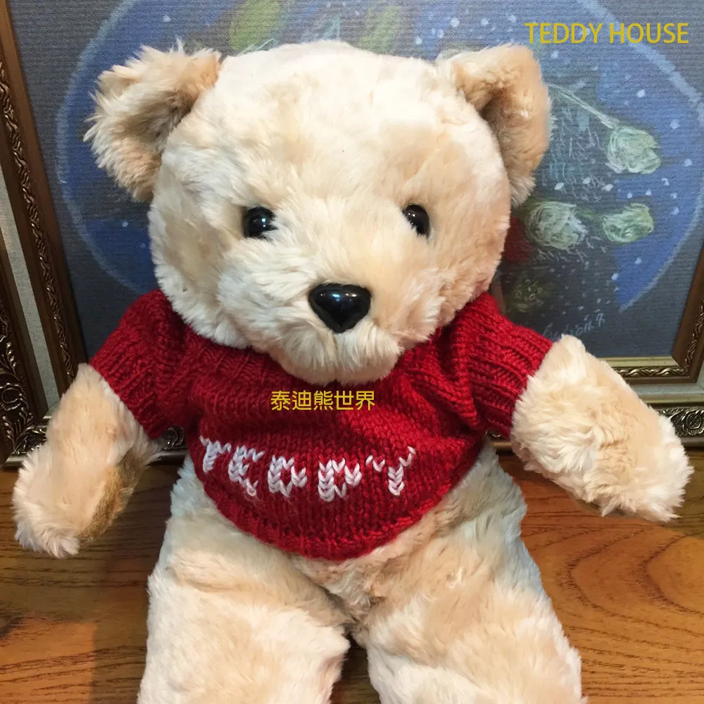 【TEDDY HOUSE】胖胖毛衣泰迪熊情侶對熊正牌泰迪熊(大)可許願望泰迪熊 歷史價格詳細信息