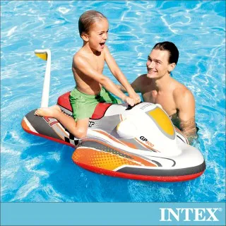 INTEX 117X77cm兒童 水上 快艇 摩托車 坐騎 造型 游泳圈 泳具 D00045 歷史價格詳細信息