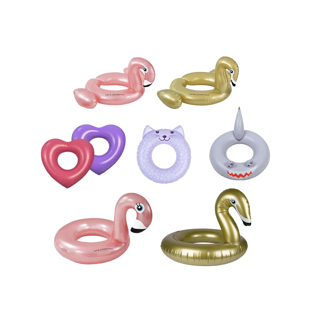 Swim Essentials 荷蘭 充氣造型氣墊床/浮板-閃亮愛心調色盤 歷史價格詳細信息