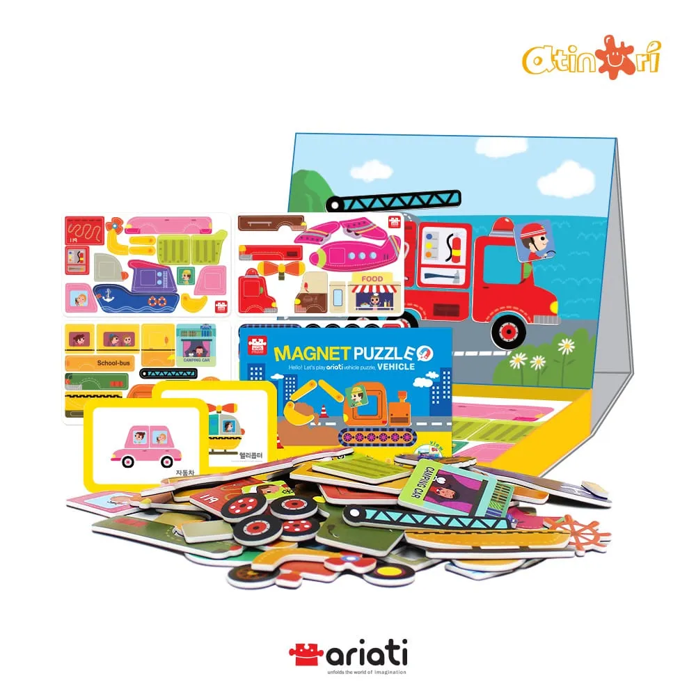 韓國 Magpia x Ariati 磁性拼圖書-交通工具 歷史價格詳細信息