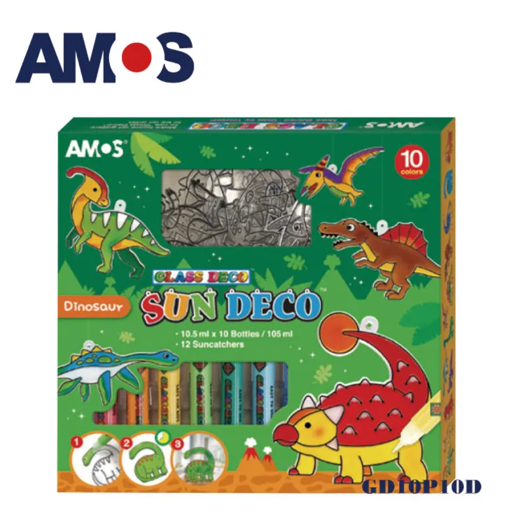 韓國AMOS 玻璃貼DIY-橘色恐龍 歷史價格詳細信息