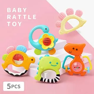 【KTOY】恐龍寶寶軟膠固齒器手搖鈴5入組 歷史價格詳細信息