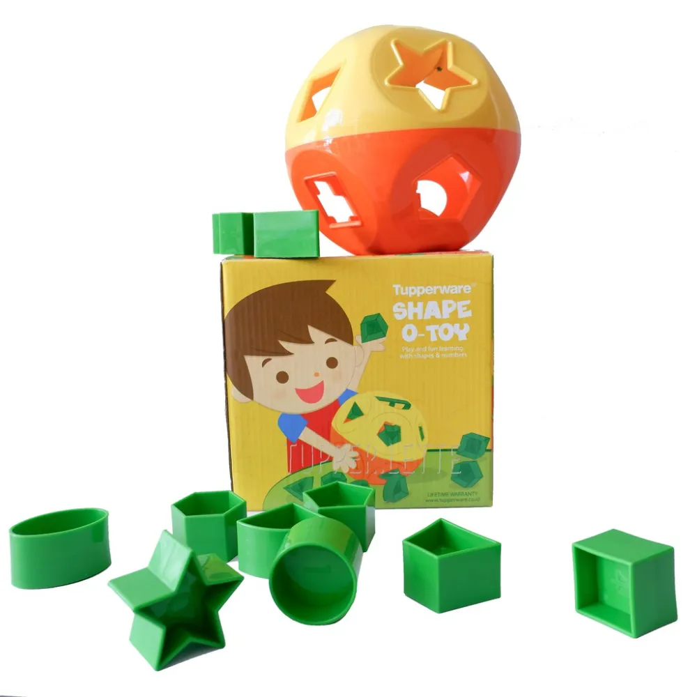 Tupperware Toys M Is For Monkey Figure Green Plastic and Yellow Block Vintage! 歷史價格詳細信息