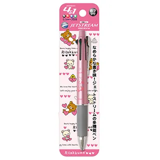 San-X 拉拉熊 Uni  Jetstream 4+1 多機能溜溜筆。友情萬歲 (粉色） 歷史價格詳細信息