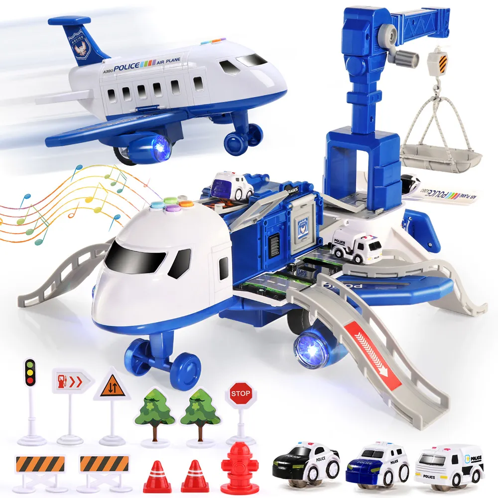 CUTE STONE聲光警察運輸小汽車套裝玩具 歷史價格詳細信息