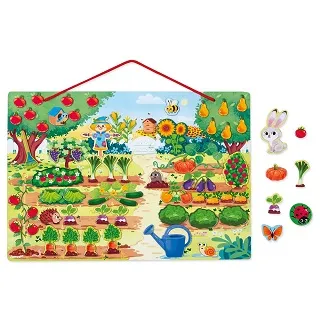 【法國Janod】磁鐵遊戲板-花園農場 (認識蔬果 認知遊戲  磁鐵)  /童趣生活館總代理 台灣現貨 歷史價格詳細信息