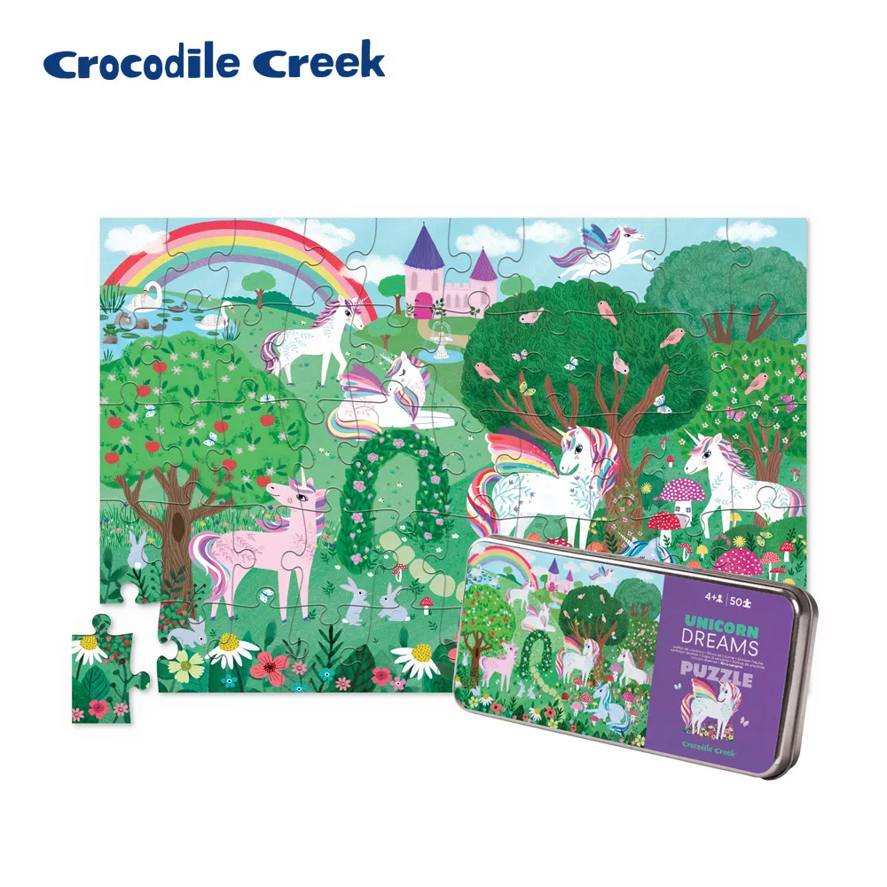 【美國Crocodile Creek】鐵盒童趣拼圖-鯊魚世界-50片 歷史價格詳細信息